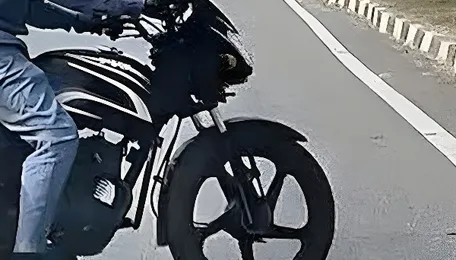 Careless Biker Trying To Jump Median Narrowly Escapes Getting Crushed By Skoda Slavia [Video] - CarToq.com