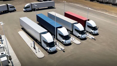 Tesla opens first semi charger near Los Angeles
