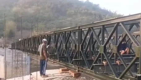 Unauthorised Rs 5 crore steel bridge near Manipur-Mizoram border raises security concerns
