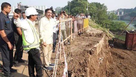 Minister Narayana inspects key infrastructure works in A.P. capital city