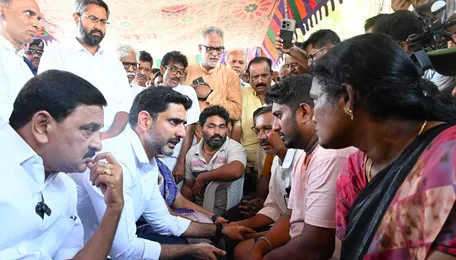 ‘Not just about giving money’: Lokesh pledges long-term support for steel blast families