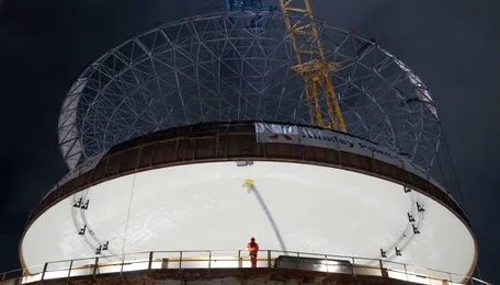 An ultrasonic scan found something buried in a weld on the lid of a 43-foot forged-steel reactor vessel being built for Britain in a French forge, the one seam on the one part a reactor cannot get wrong, and it's throwing more of these flags than the identical vess