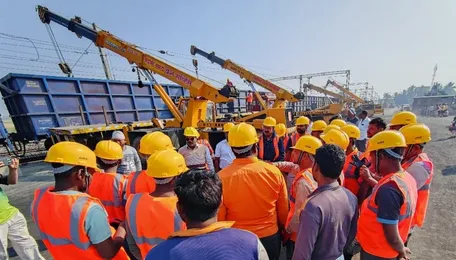 Pune: Bhigwan Records New Freight Milestone as Solapur Division Begins Steel Bars Unloading