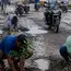 Tirupur Road Repairs Demanded as Farmers Plant Saplings in Potholes
