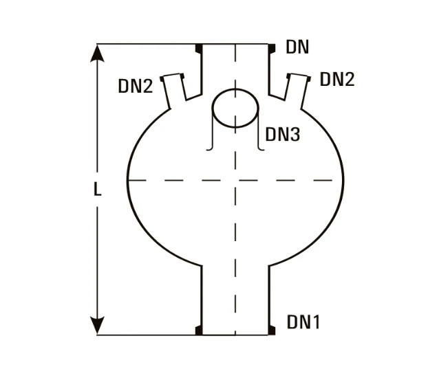 Spherical Vessels with Wide Bottom Outlet | Buy Online