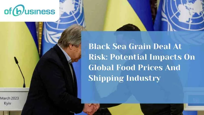 Black Sea Grain Deal At Risk: Potential Impacts On Global Food Prices And Shipping Industry
