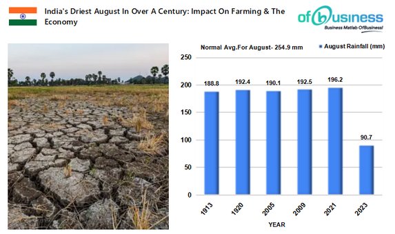 India's Driest August In Over A Century: Impact On Farming and The Economy