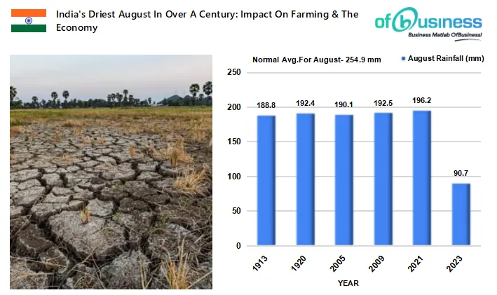 India's Driest August In Over A Century: Impact On Farming and The Economy