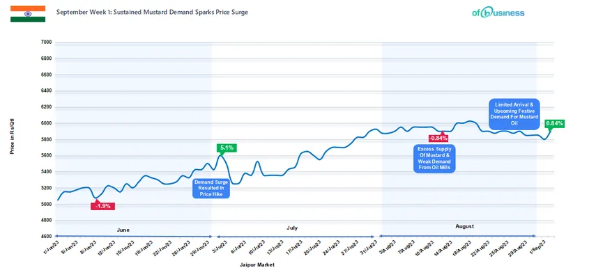 September Week 1: Sustained Mustard Demand Sparks Price Surge